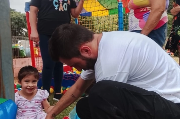 Foto - Mostra do Cotidiano e Dia da Família, na EMEI de Bozano.