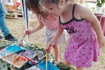 Foto - Mostra do Cotidiano e Dia da Família, na EMEI de Bozano.