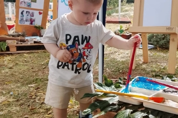 Foto - Mostra do Cotidiano e Dia da Família, na EMEI de Bozano.