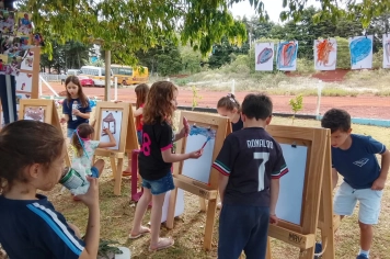 Foto - Mostra do Cotidiano e Dia da Família, na EMEI de Bozano.