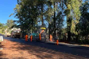 Foto - Obras de asfaltamento de seis ruas em Bozano