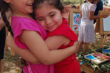 Foto - Mostra do Cotidiano e Dia da Família, na EMEI de Bozano.