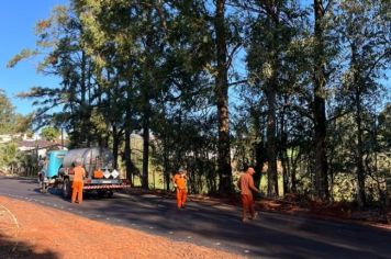 Foto - Obras de asfaltamento de seis ruas em Bozano