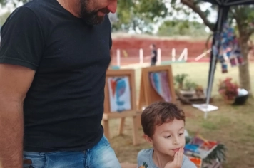 Foto - Mostra do Cotidiano e Dia da Família, na EMEI de Bozano.