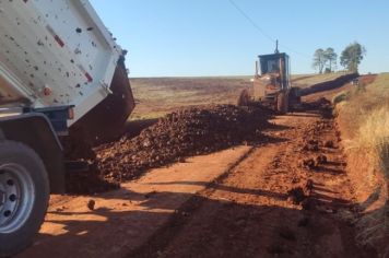 Foto - Recuperação das estradas no interior