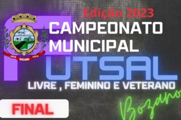 Finais do Municipal de Futsal acontecem nesta quarta-feira, 1º de novembro