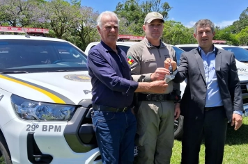  Bozano recebe nova viatura para reforço da segurança pública.