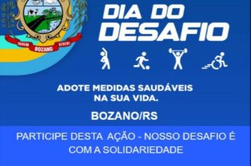 Dia do Desafio solidário será realizado nesta quarta-feira, 29