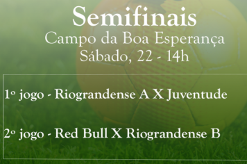 Jogos semifinais do Municipal de Futebol 7 acontecem neste sábado, 22
