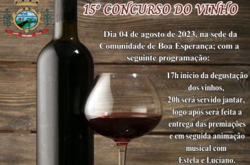 Fichas para o 15º Concurso do Vinho estão à disposição