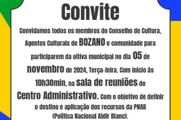 Oitiva da PNAB em Bozano acontecerá na próxima terça-feira, 05