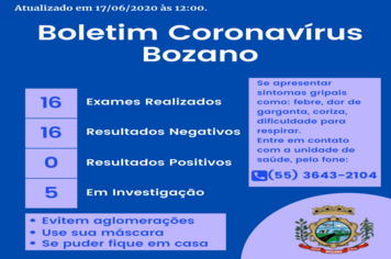 Boletim Coronavírus Bozano