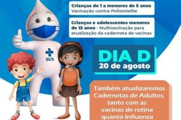 Dia D de vacinação ocorre no próximo sábado(20) em Bozano