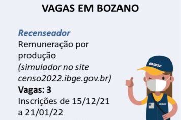 IBGE prorrogou novamente prazo para inscrições no processo seletivo para o Censo 2022