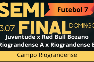 SEMIFINAL DO FUTEBOL 7 SERÁ DOMINGO DIA 13 DE JULHO. 