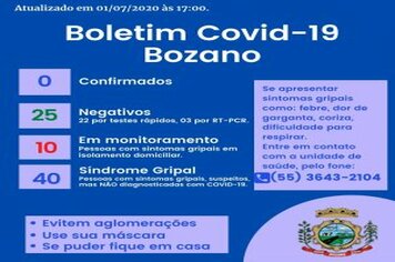 Boletim Covid-19 Bozano