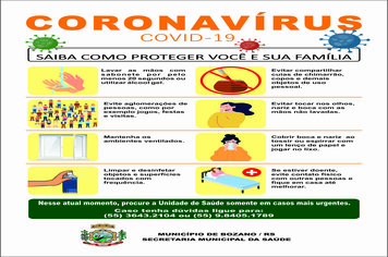 Ações para o combate ao Covid-19 no município de Bozano