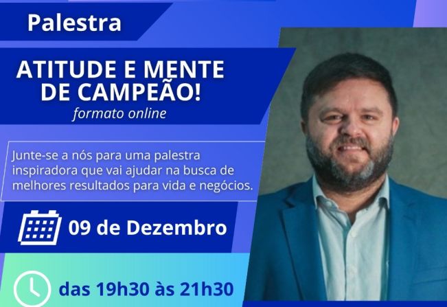 Palestra gratuita com Ronan Mairesse acontece nesta segunda-feira, 09