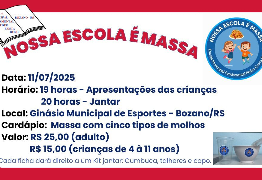 NOSSA ESCOLA É MASSA!