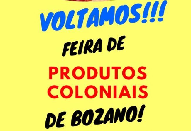 Município de Bozano volta a realizar feira de produtos coloniais