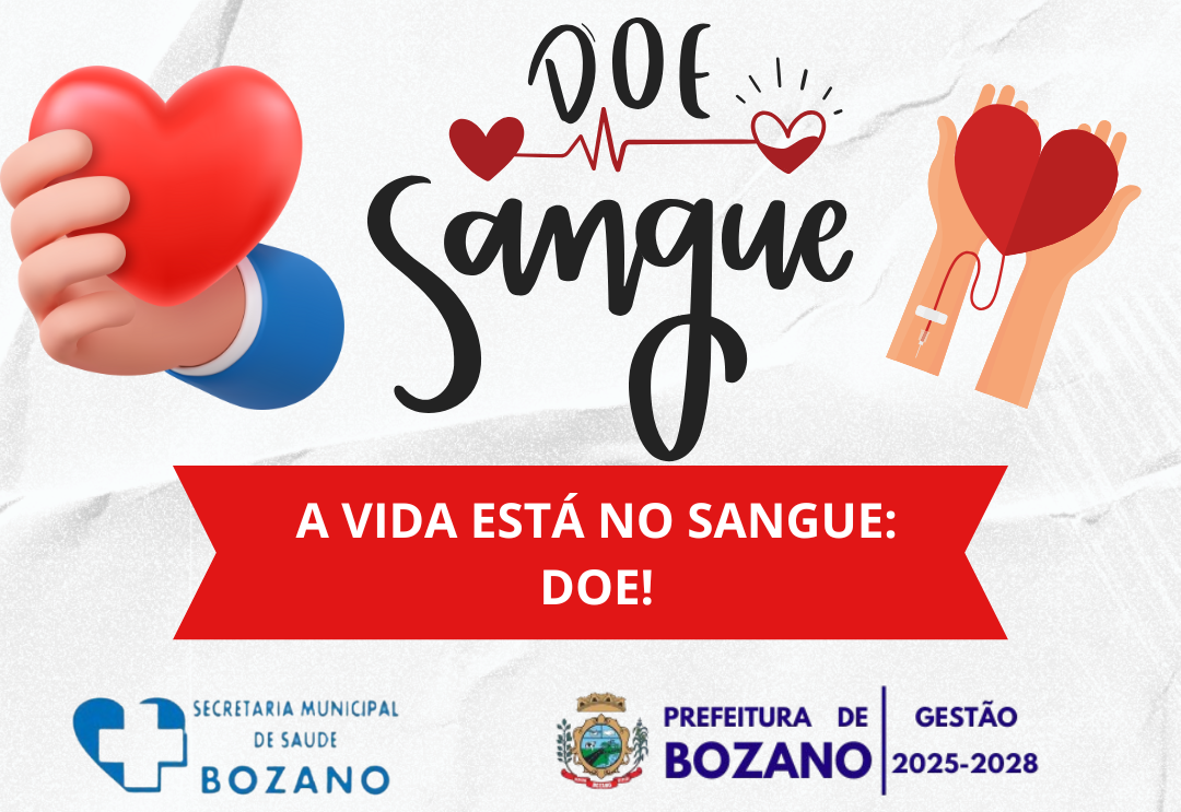 A VIDA ESTÁ NO SANGUE: DOE!