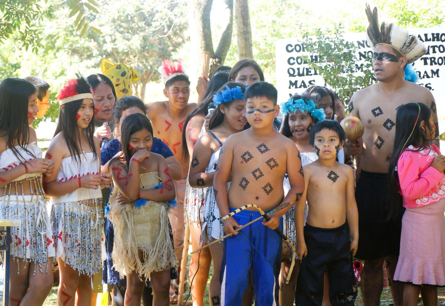 Escolas de Bozano vivenciam a Cultura Indígena em território Kaingang