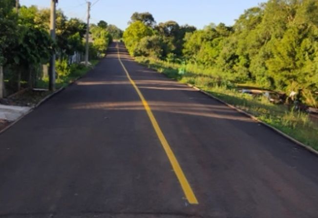 Sinalização horizontal está sendo implantada