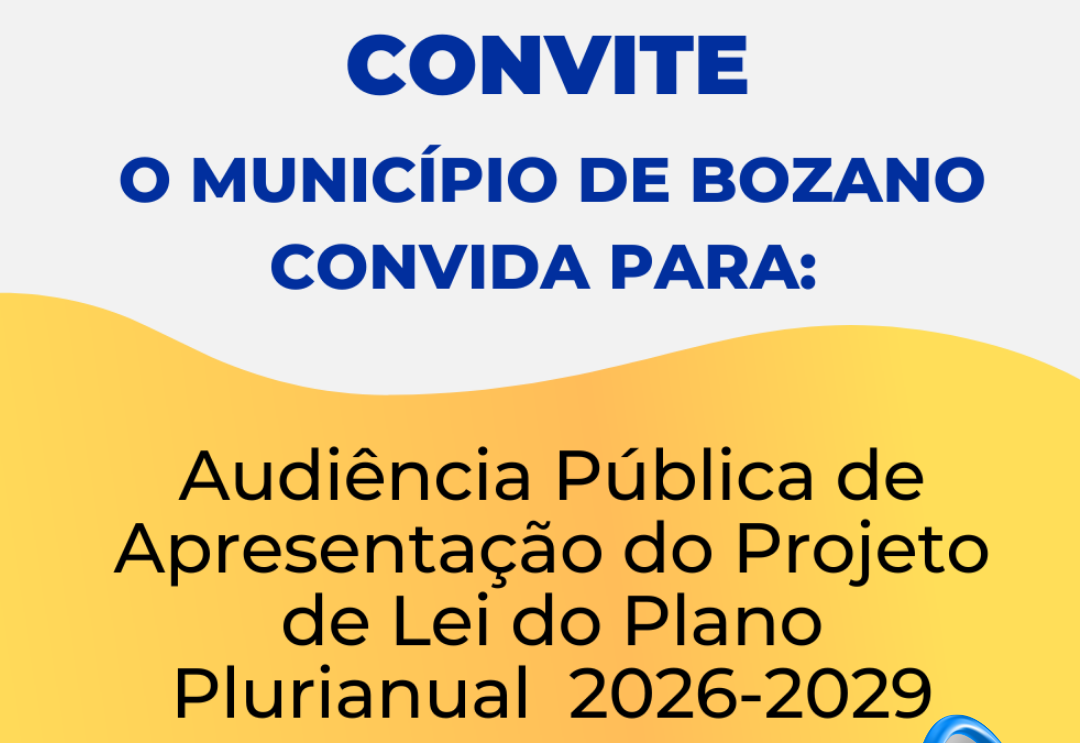 AUDIÊNCIA PÚBLICA - PLANO PLURIANUAL 2026-2029