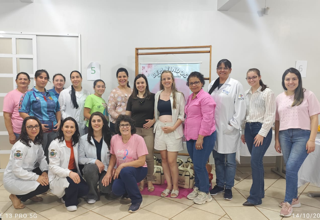 Encontro do Grupo de Gestantes na Unidade de Saúde do município.